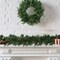 Artificial Pre-Lit Rosemary Garland with Brown Pine Cones | 9-Foot | Battery-Operated | Christmas Garland | Home & Office Decor, Floral Home by Artificial Flowers